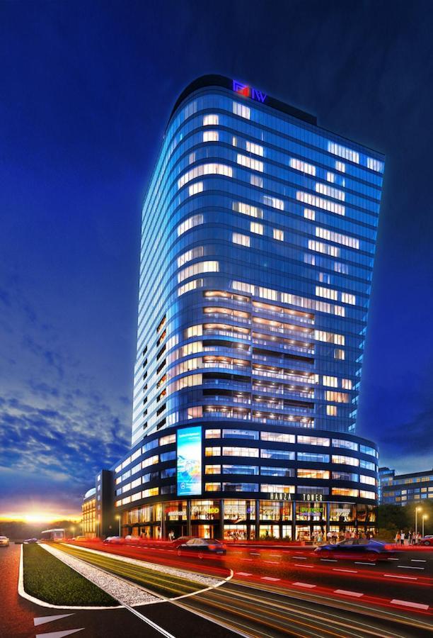 Hanza Tower - Golden Heaven Apartment Stettin Exterior foto